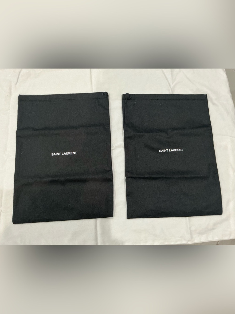 Saint Laurent YSL Black Dust Bags Lot of 2